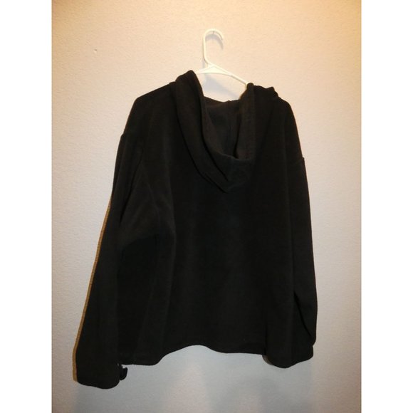 Women's Black Fleece Pullover, Small, Embroidered Logo - Picture 4 of 6